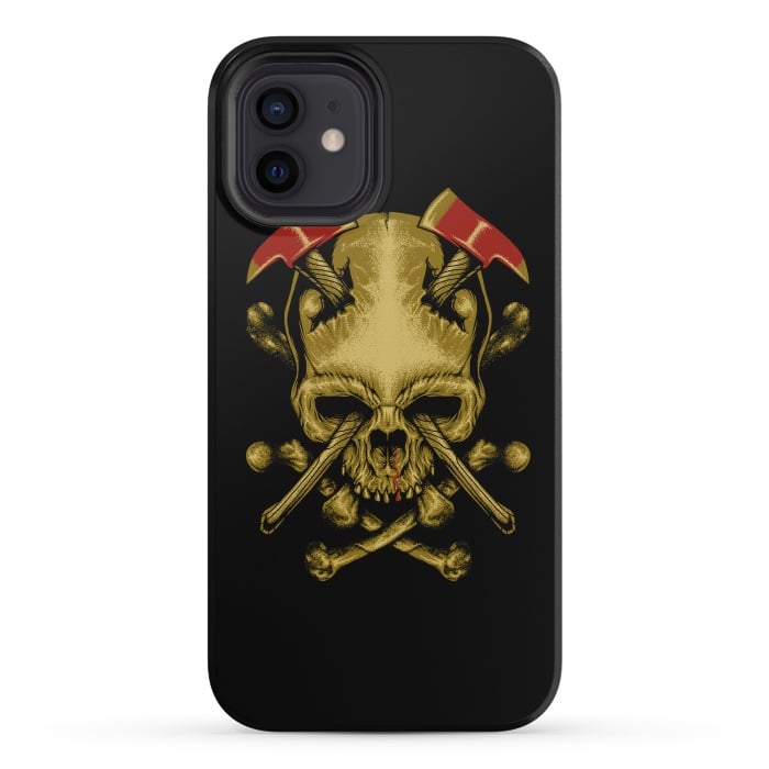 iPhone 12 mini StrongFit Skull Axes by Afif Quilimo