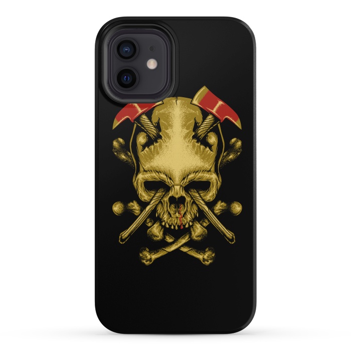 iPhone 12 StrongFit Skull Axes by Afif Quilimo