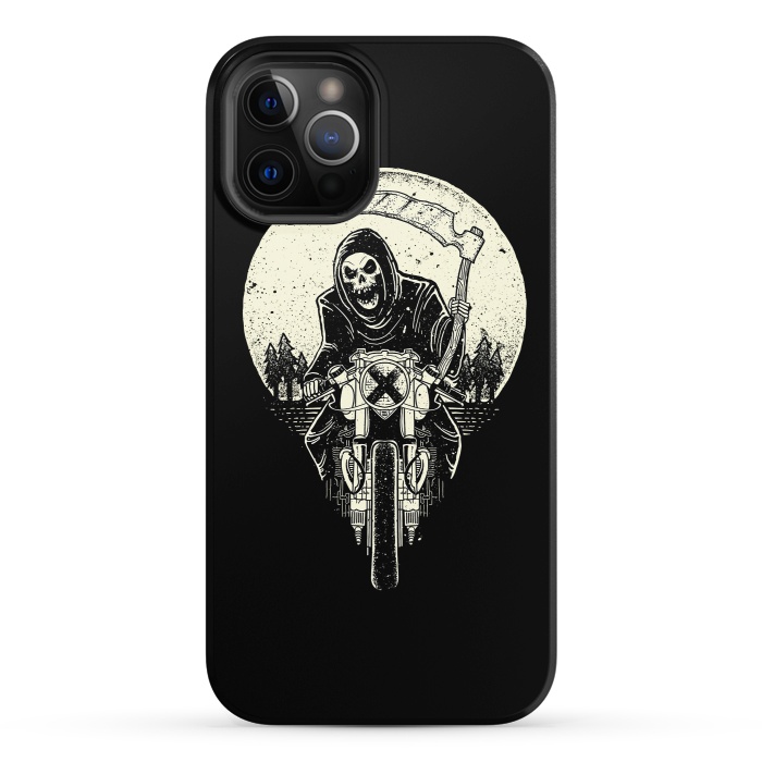 iPhone 12 Pro StrongFit Grim Racer by Afif Quilimo