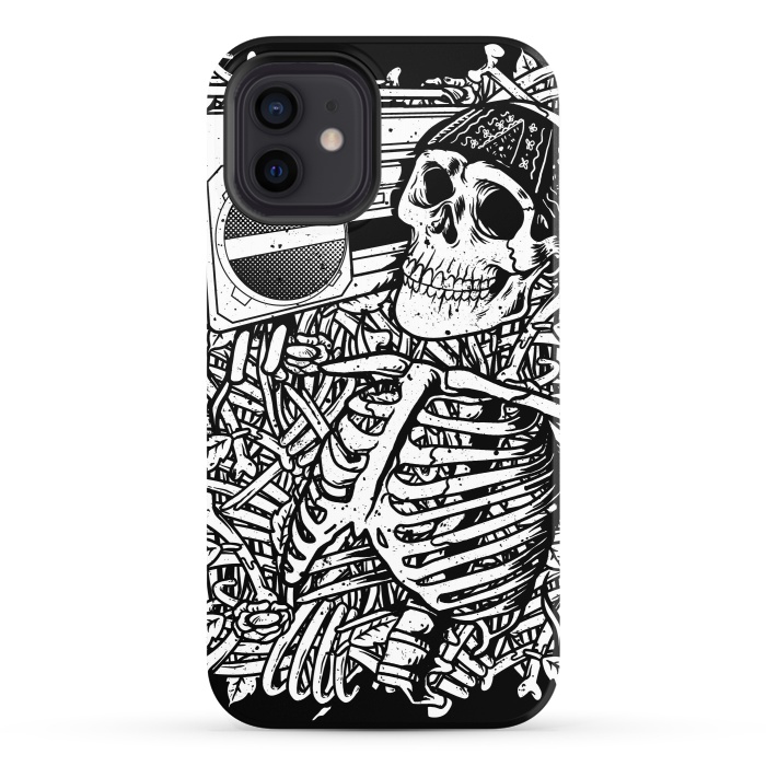 iPhone 12 StrongFit Skull Boombox by Afif Quilimo