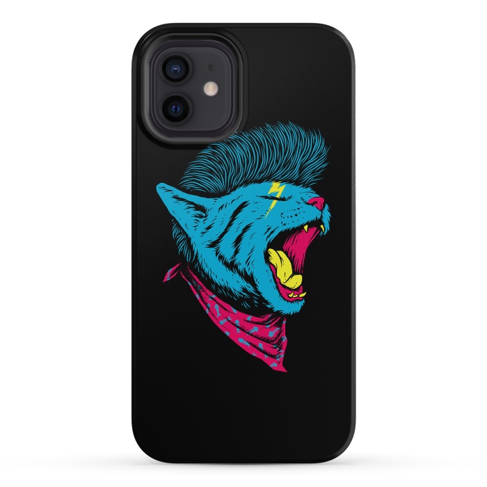 iPhone 12 StrongFit Cat Punk by Afif Quilimo
