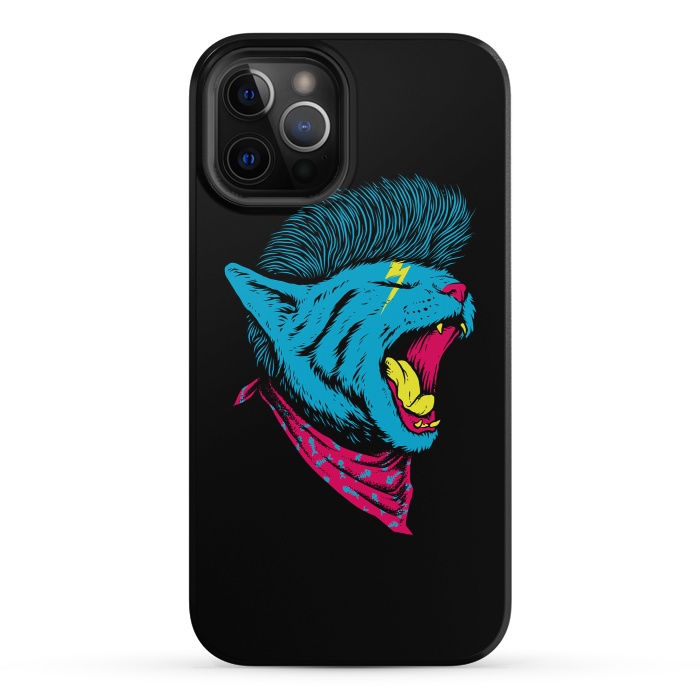 iPhone 12 Pro StrongFit Cat Punk by Afif Quilimo