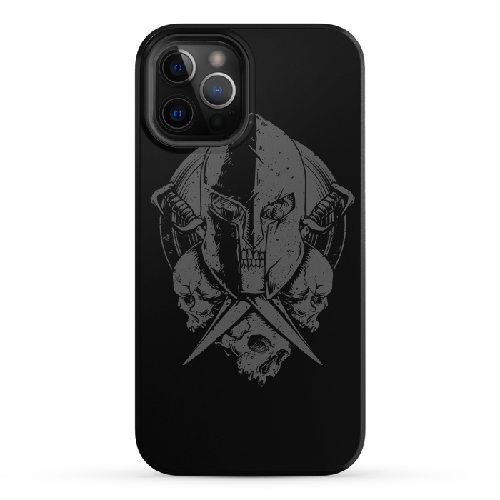 iPhone 12 Pro StrongFit Skull Spartan by Afif Quilimo