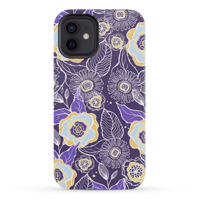 iPhone 12 mini StrongFit Floral Sunshine by Rose Halsey