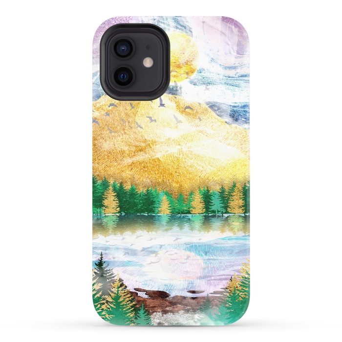 iPhone 12 StrongFit Beauty of Nature - Illustration V by Art Design Works