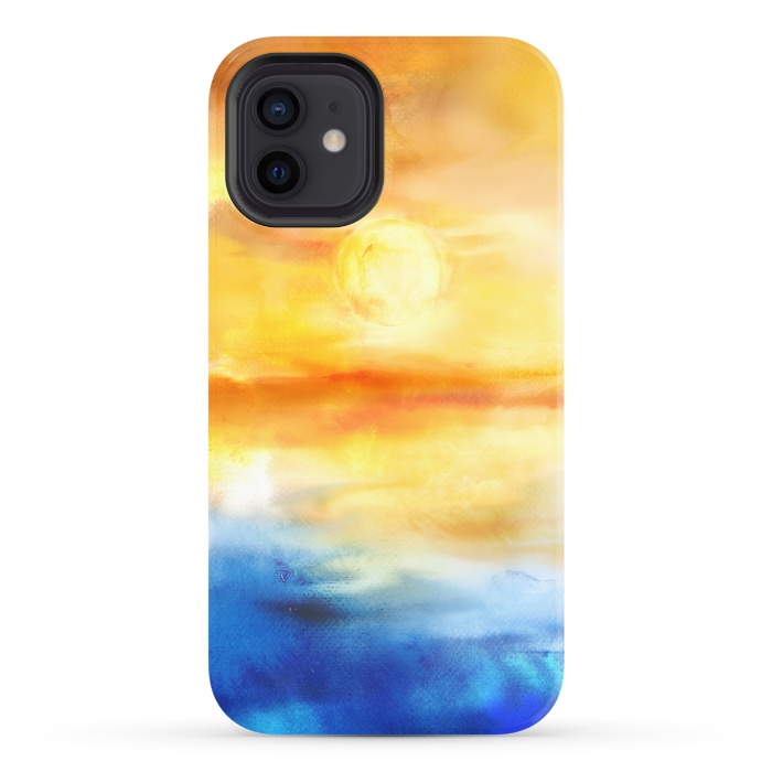 iPhone 12 StrongFit Abstract Sunset Artwork I by Art Design Works