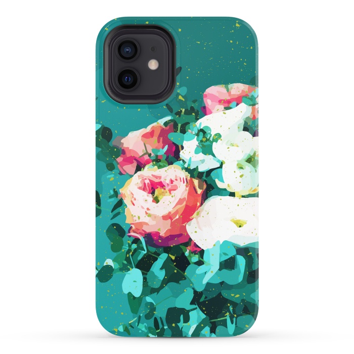 iPhone 12 StrongFit Floral & Confetti by Uma Prabhakar Gokhale