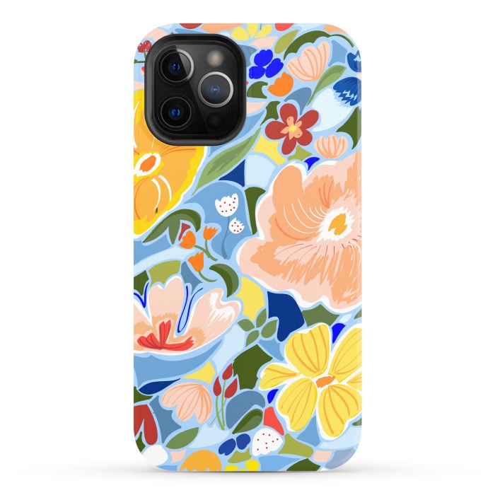 iPhone 12 Pro StrongFit Summery Floral by Uma Prabhakar Gokhale