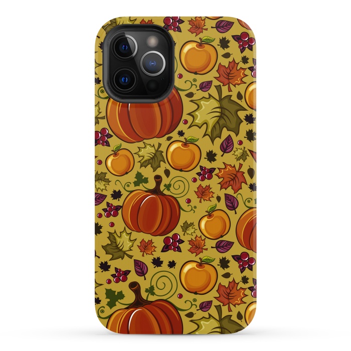 iPhone 12 Pro StrongFit Pumpkin, Autumn Rich Pumpkin by ArtsCase