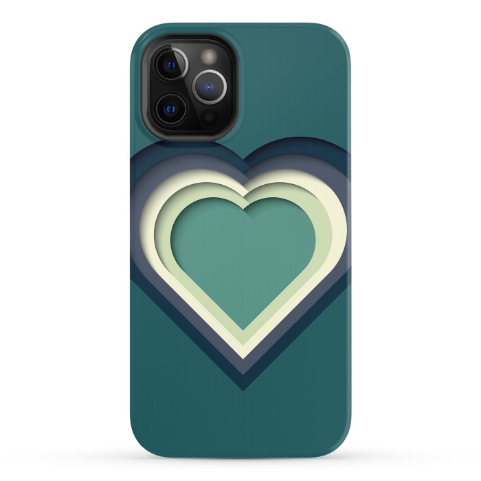 iPhone 12 Pro StrongFit Paper Cutout Heart 011 by Jelena Obradovic