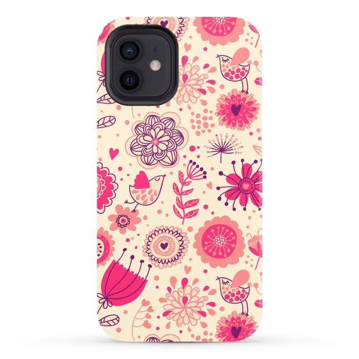 iPhone 12 StrongFit Romantic Flowers In Spring by ArtsCase