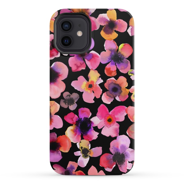 iPhone 12 mini StrongFit Happy Sweet Flowers by Ninola Design