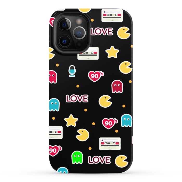 iPhone 12 Pro StrongFit PAC MAN LOVE by MALLIKA