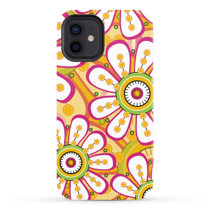 iPhone 12 StrongFit Lemon Flowers by Shelly Bremmer