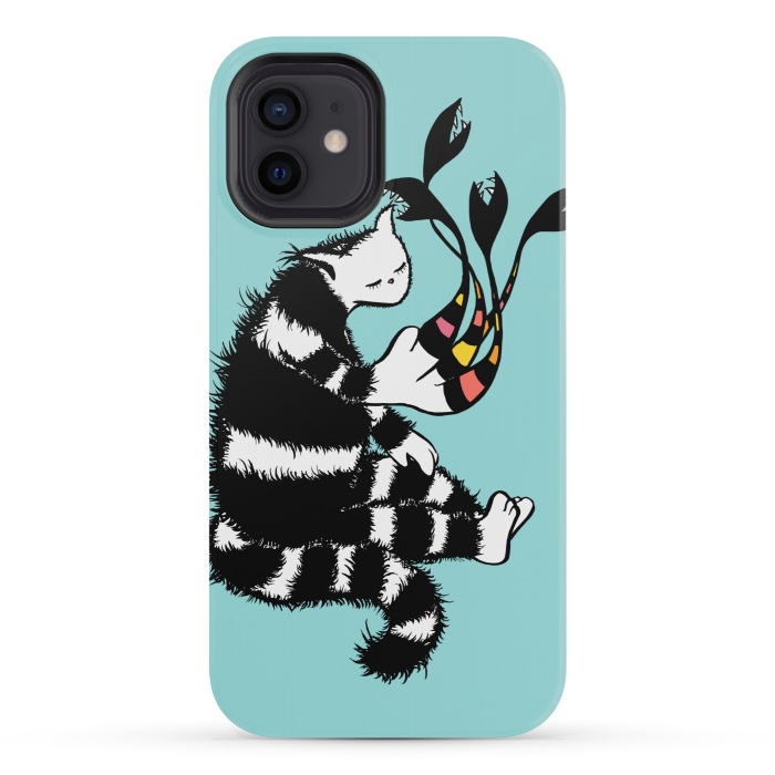 iPhone 12 mini StrongFit Weird Cat Character With Strange Deformed Paw by Boriana Giormova