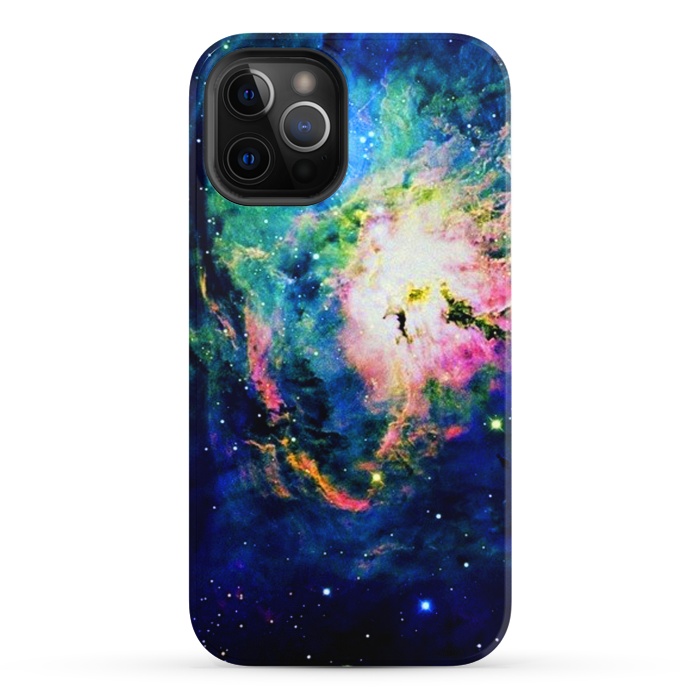 iPhone 12 Pro StrongFit colorful nebula by haroulita