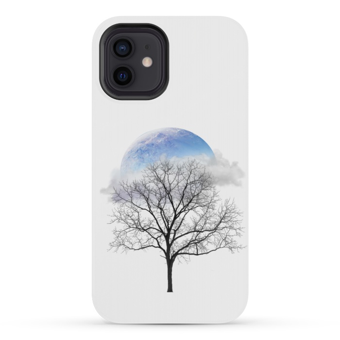 iPhone 12 mini StrongFit winter tree by haroulita