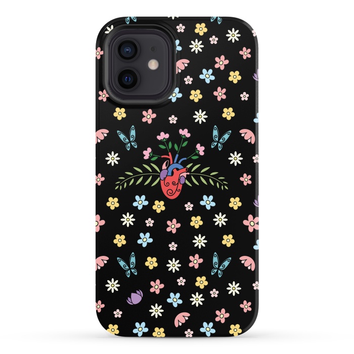 iPhone 12 StrongFit Blooming heart by Laura Nagel