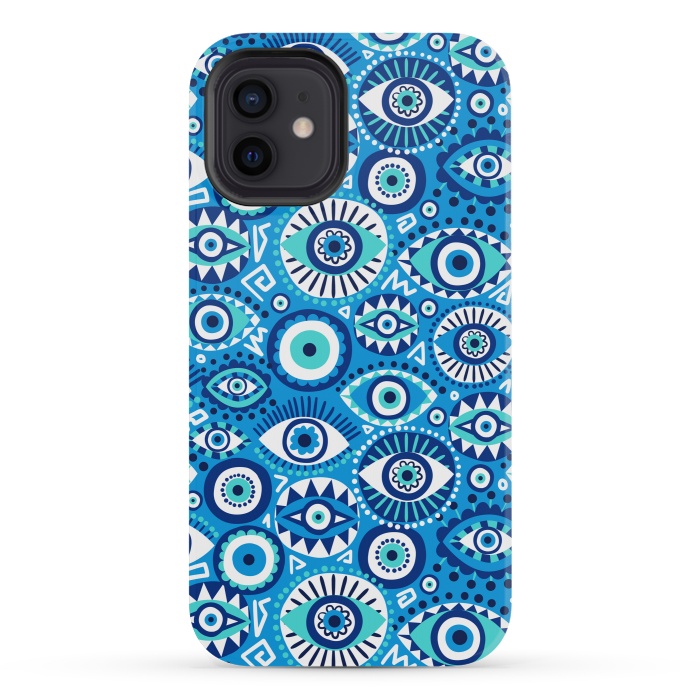 iPhone 12 mini StrongFit Evil eye by Laura Grant