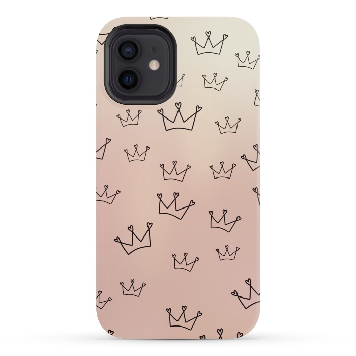 iPhone 12 mini StrongFit Crown heart by Jms