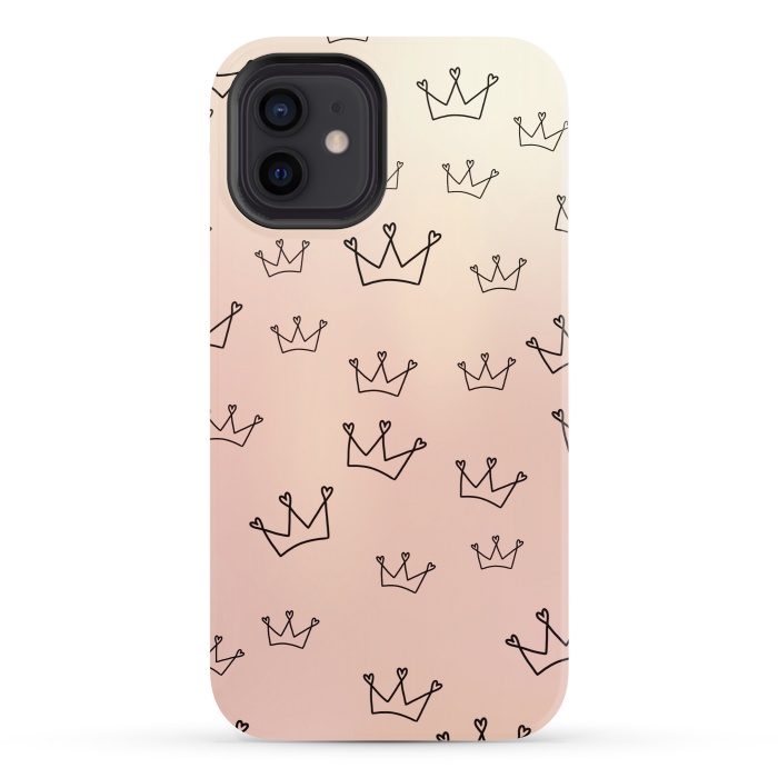 iPhone 12 StrongFit Crown heart by Jms