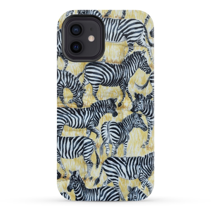 iPhone 12 mini StrongFit Zebras by Winston