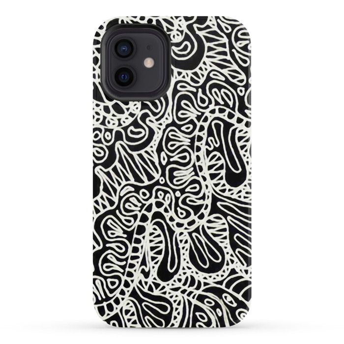 iPhone 12 StrongFit Doodle Ethnic Style G361 by Medusa GraphicArt