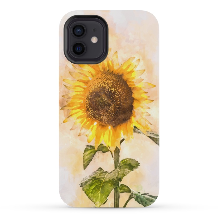 iPhone 12 mini StrongFit Summer Sunflower by Creativeaxle
