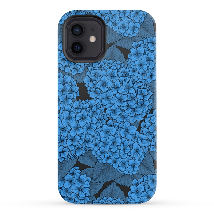 iPhone 12 mini StrongFit Blue hydrangea by Katerina Kirilova