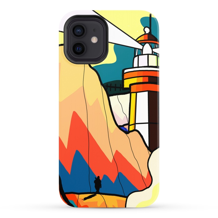 iPhone 12 StrongFit The lost lighthouse by Steve Wade (Swade)