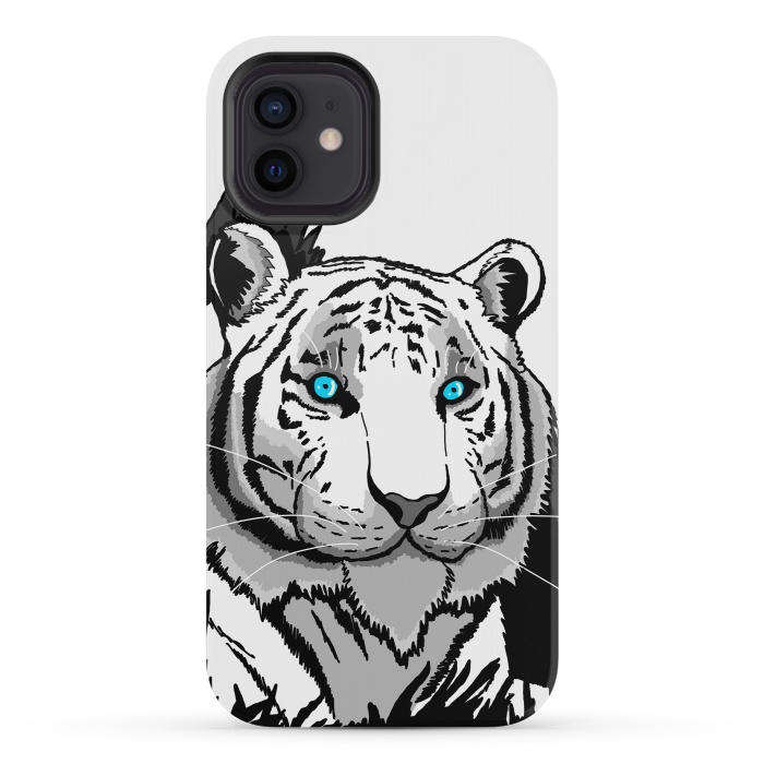 iPhone 12 mini StrongFit The white tiger by Steve Wade (Swade)