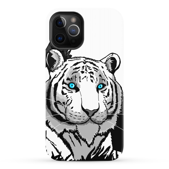 iPhone 12 Pro StrongFit The white tiger by Steve Wade (Swade)