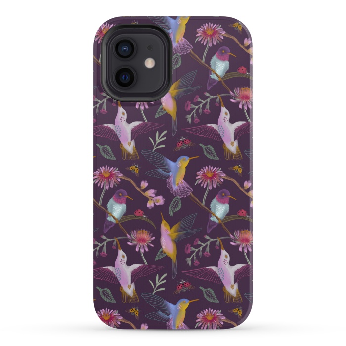 iPhone 12 StrongFit Hummingbirds by Tishya Oedit