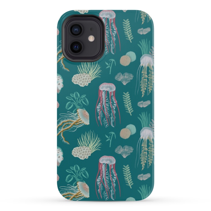 iPhone 12 mini StrongFit Jellyfish by Tishya Oedit