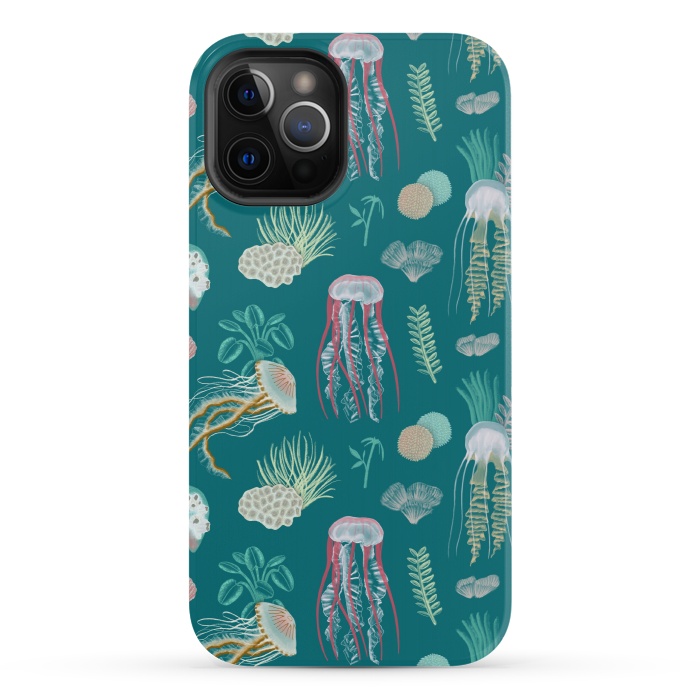 iPhone 12 Pro StrongFit Jellyfish by Tishya Oedit