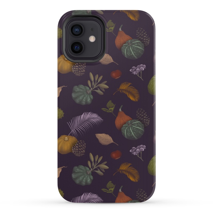 iPhone 12 StrongFit Fall Pumpkins by Tishya Oedit
