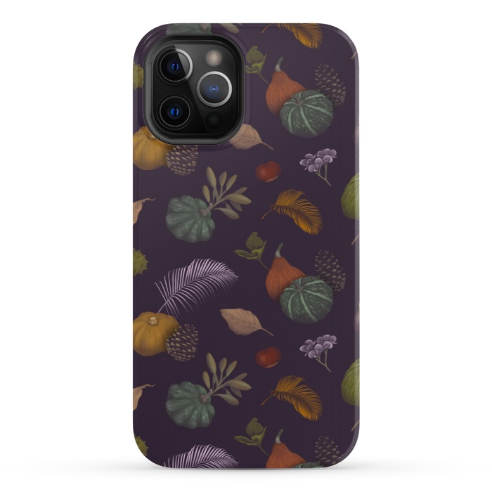 iPhone 12 Pro StrongFit Fall Pumpkins by Tishya Oedit