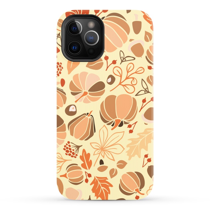 iPhone 12 Pro StrongFit Fall Fruits in Orange and Yellow by Paula Ohreen