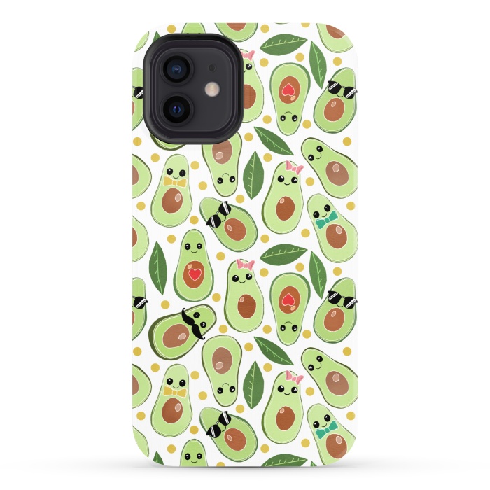 iPhone 12 StrongFit Stylish Avocados by Tangerine-Tane