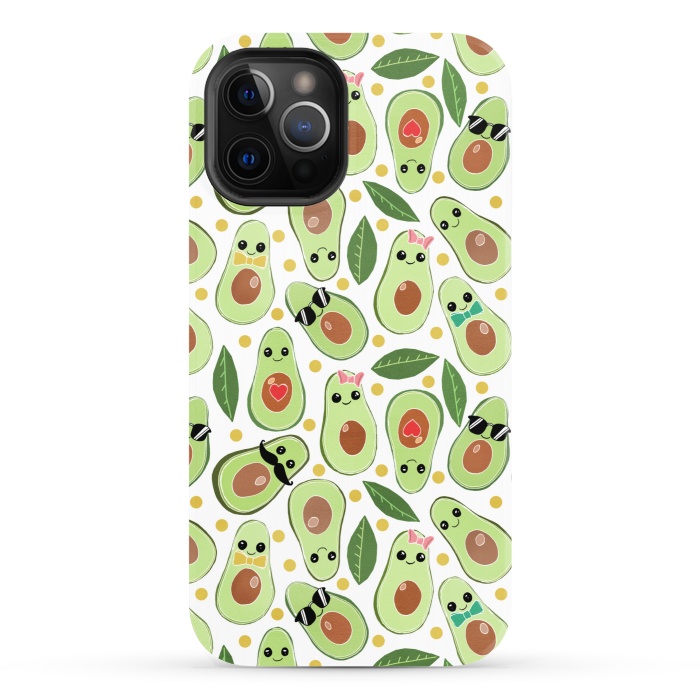 iPhone 12 Pro StrongFit Stylish Avocados by Tangerine-Tane