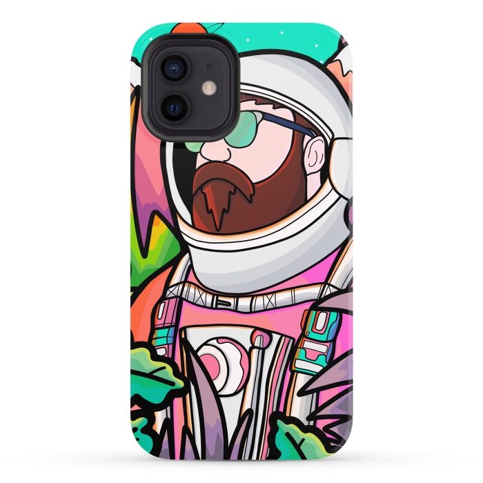 iPhone 12 StrongFit Pastel astronaut by Steve Wade (Swade)