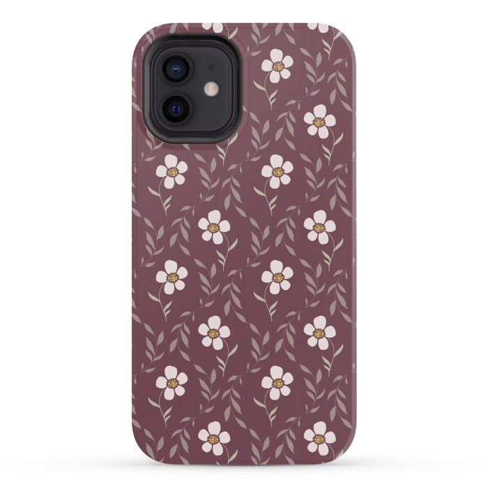 iPhone 12 mini StrongFit Effloresce - Purple by Melissa Lee