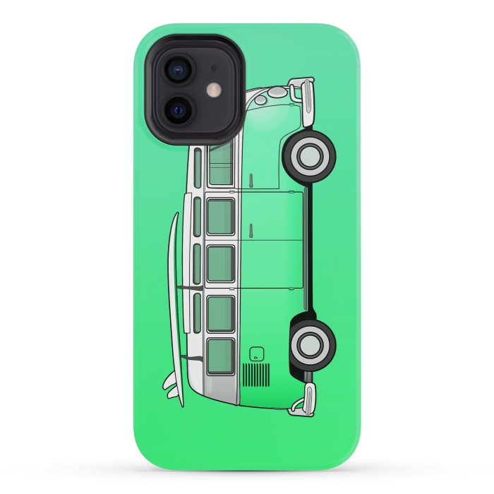 iPhone 12 mini StrongFit Van Life - Green by Mitxel Gonzalez