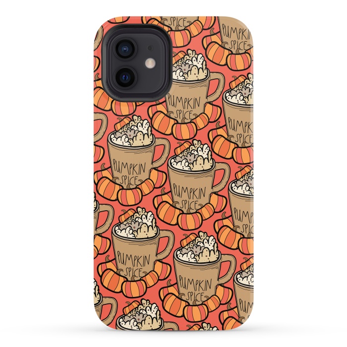 iPhone 12 StrongFit Pattern pumpkin spice by Steve Wade (Swade)