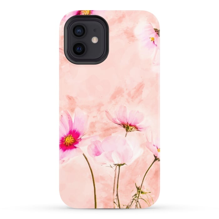 iPhone 12 StrongFit Pink Spring Flower by Creativeaxle