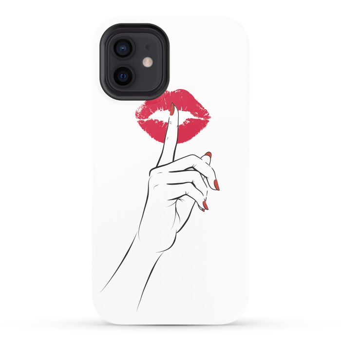 iPhone 12 StrongFit Red Lips Secret by Martina