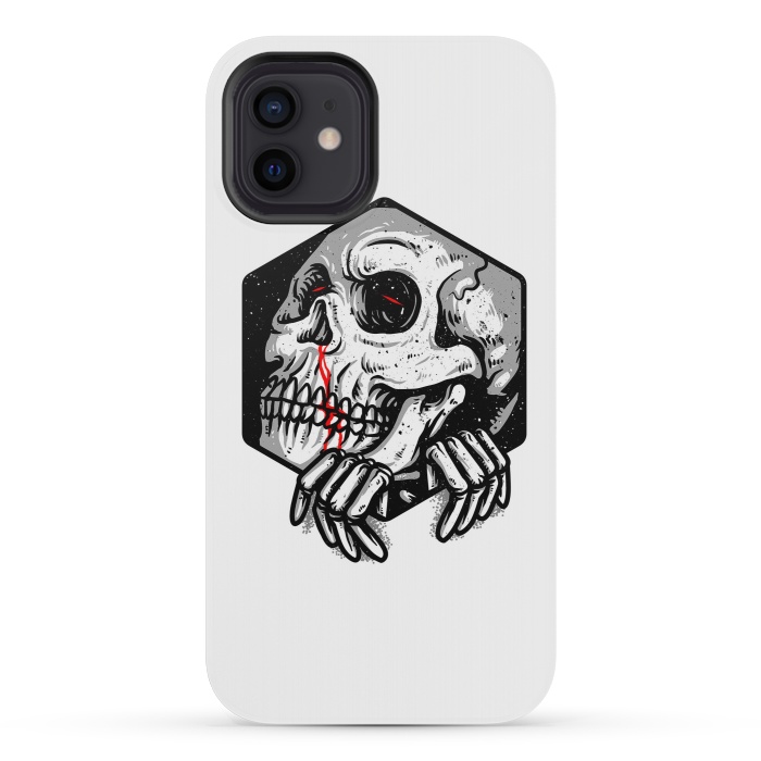 iPhone 12 mini StrongFit Skull Heaxagon by Afif Quilimo