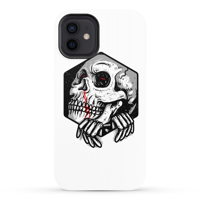 iPhone 12 StrongFit Skull Heaxagon by Afif Quilimo