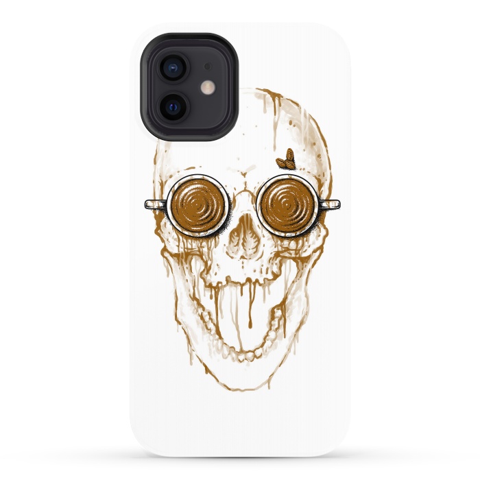 iPhone 12 StrongFit Skull Coffee by Afif Quilimo