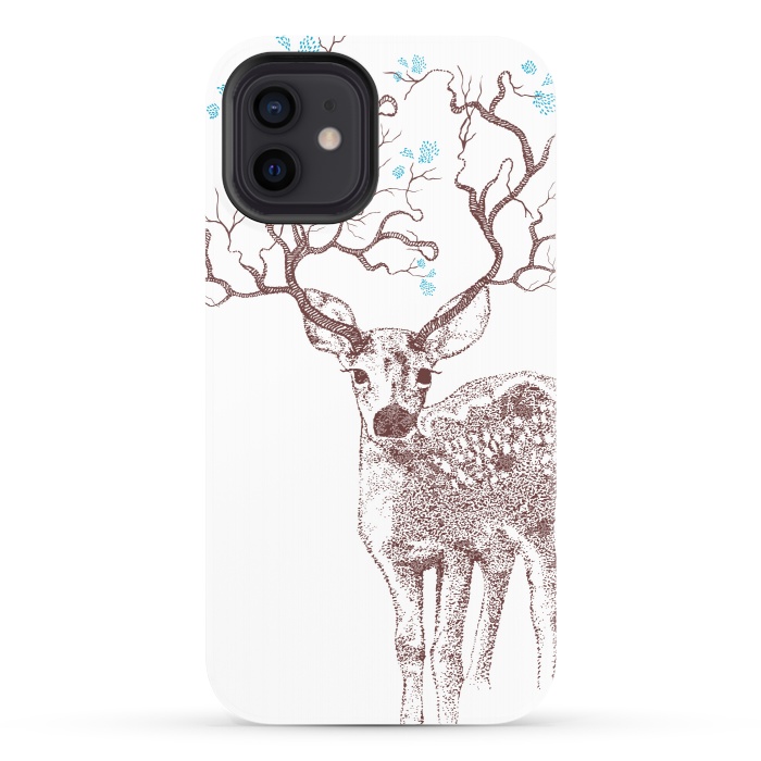 iPhone 12 StrongFit Forest Deer by Rose Halsey